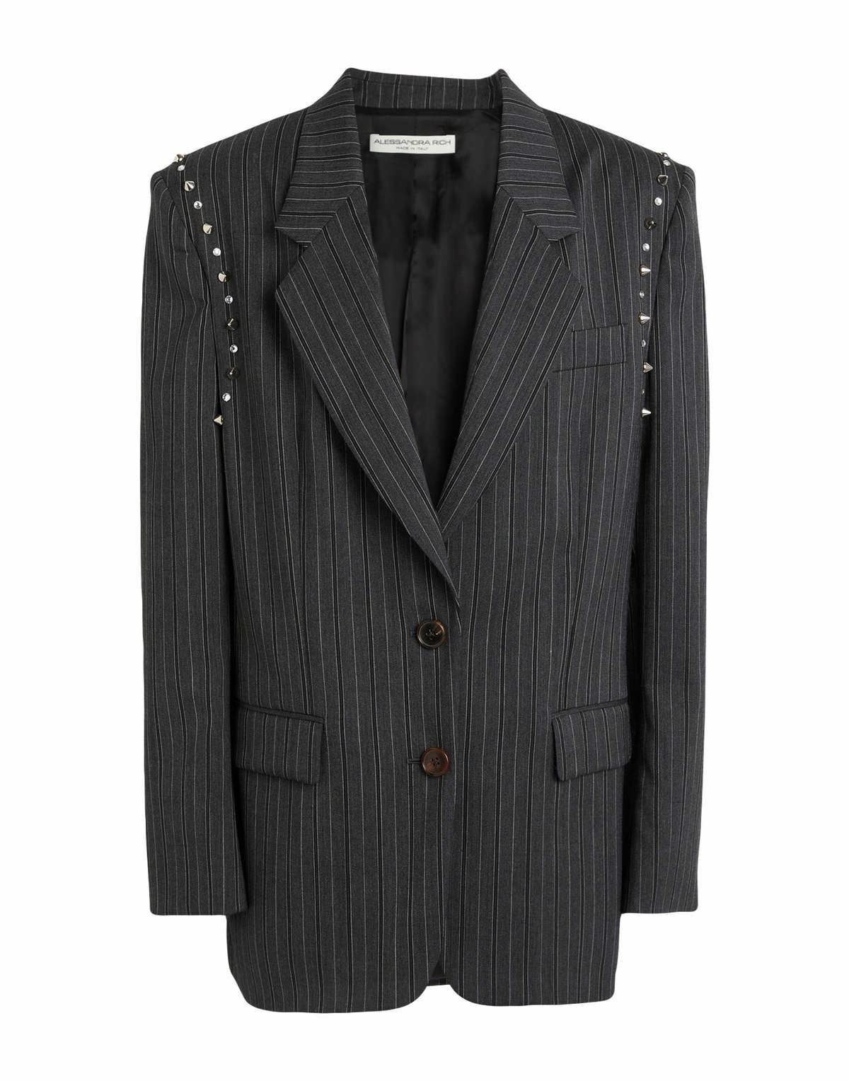 Alessandra Rich Womens Blazer in Charcoal