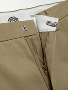 Wacko Maria - Dickies Straight-Leg Pleated Twill Trousers - Neutrals