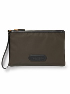 TOM FORD - Leather-Trimmed Recycled Nylon Pouch