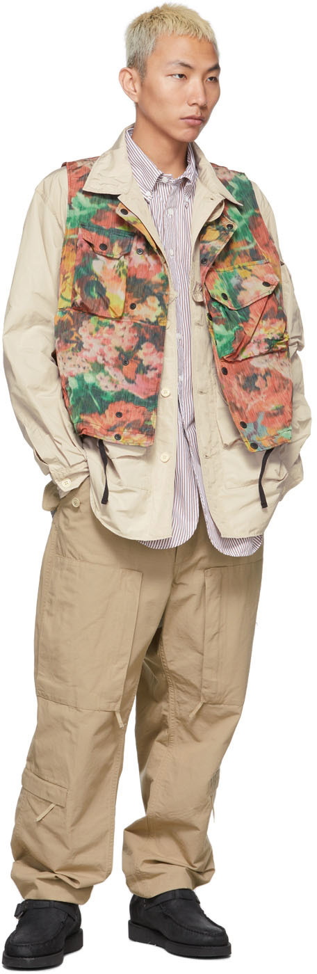 Engineered Garments: Khaki Camouflage Trousers