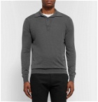 John Smedley - Lanlay Slim-Fit Cotton and Cashmere-Blend Polo Shirt - Gray
