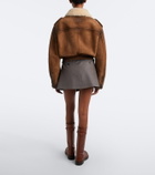 Acne Studios Pleated wool miniskirt