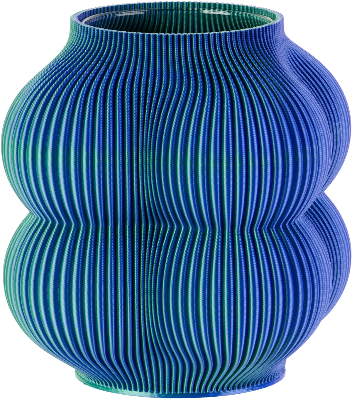 Sheyn SSENSE Exclusive Green & Blue 2LG Studio Edition Little Peach Vase