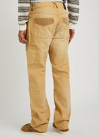 Wales Bonner Sierra Panelled Canvas Trousers Sand