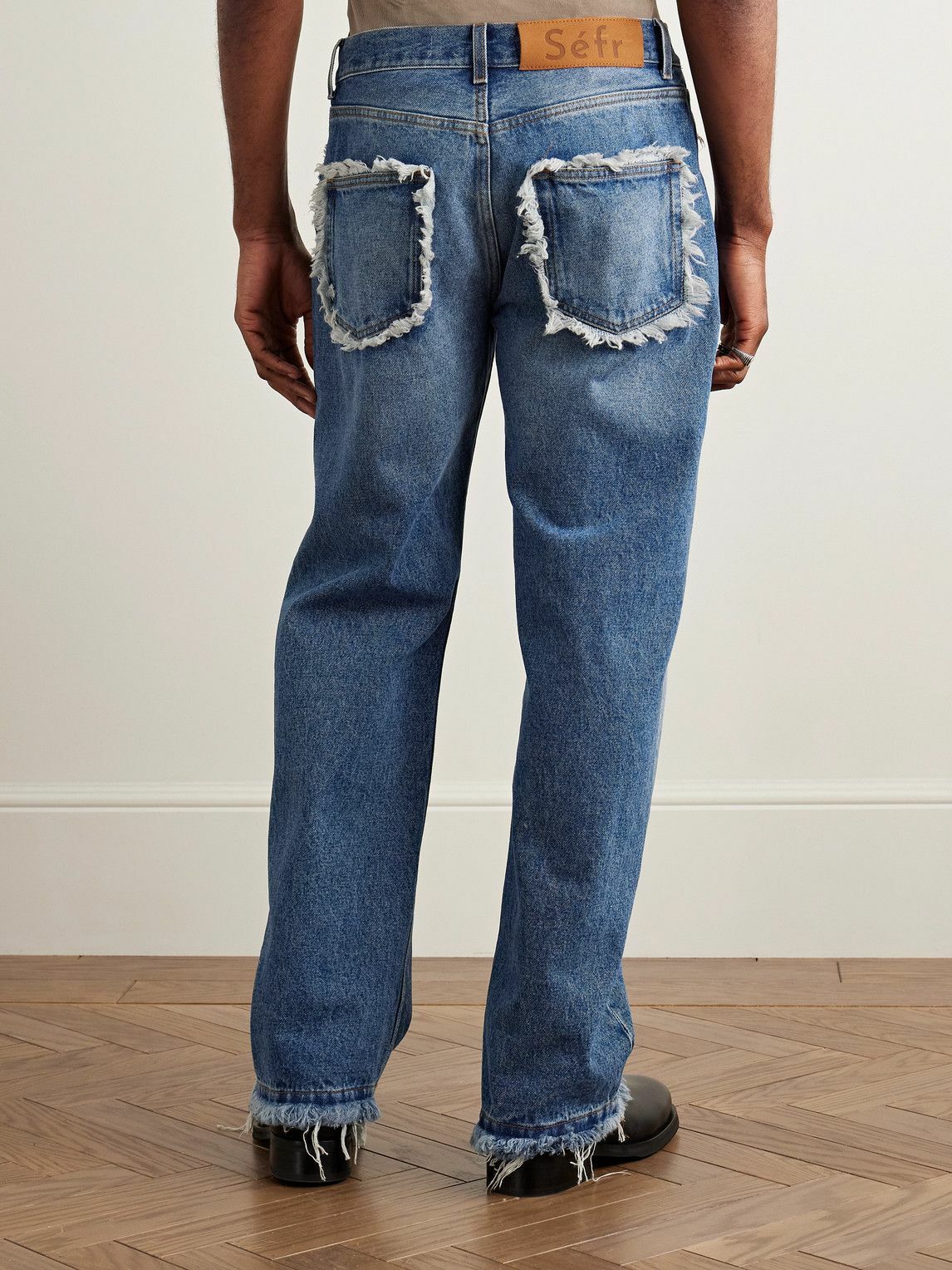 Séfr - Straight-Leg Distressed Jeans - Blue