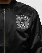 Mitchell & Ness Nfl Lightweight Satin Bomber Vintage Logo Las Vegas Raiders Black - Mens - Bomber Jackets