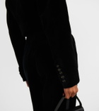 Costarellos Cotton velvet blazer