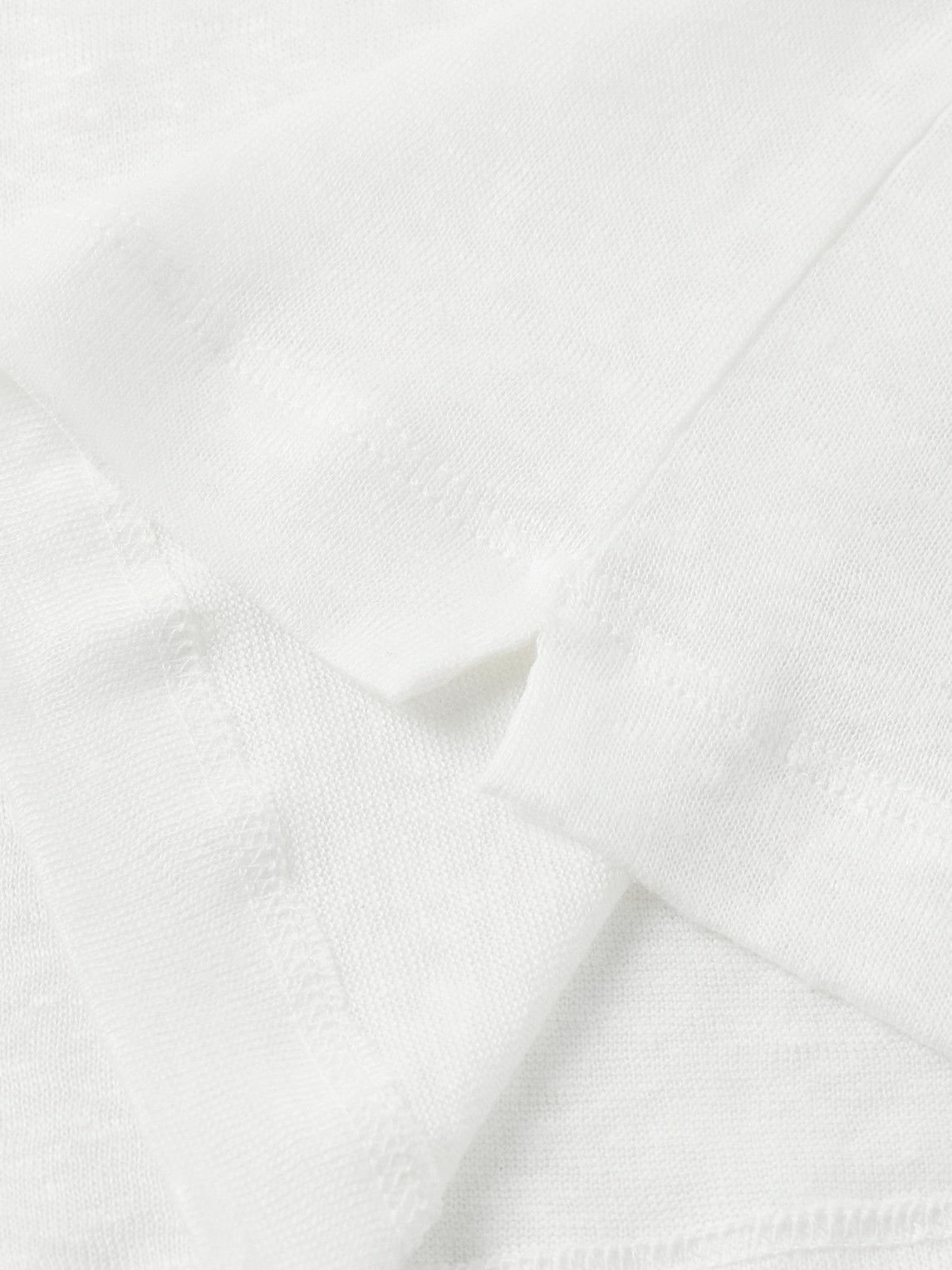 De Petrillo - Linen-Jersey T-Shirt - White