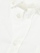 La Paz - Button-Down Collar Linen Shirt - White