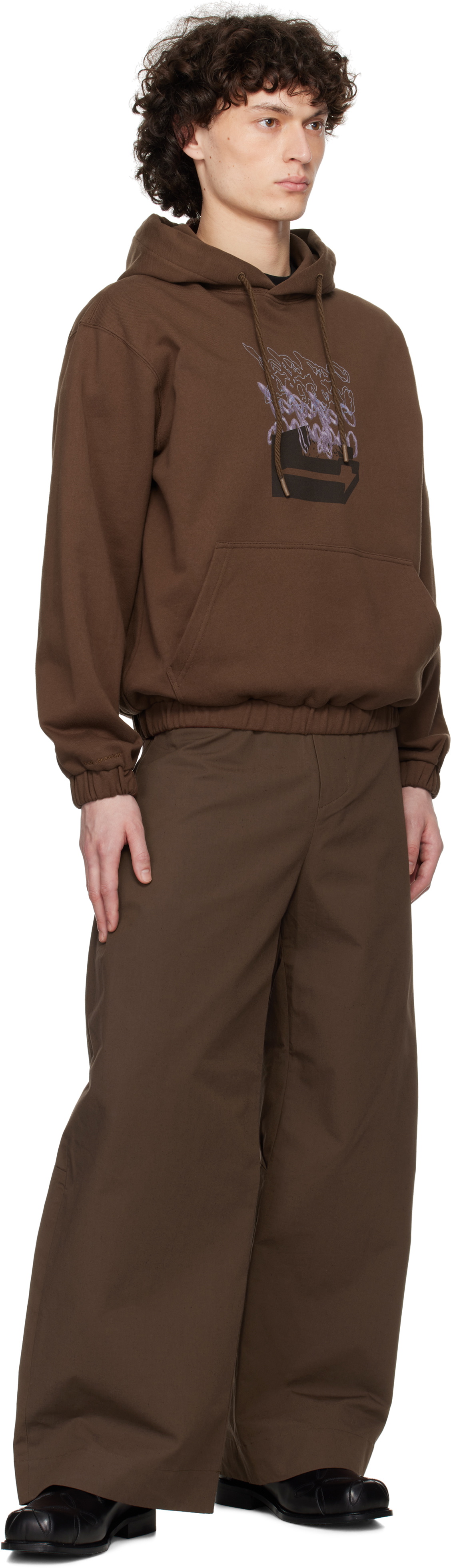 pet-tree-kor Brown Erosion Trousers