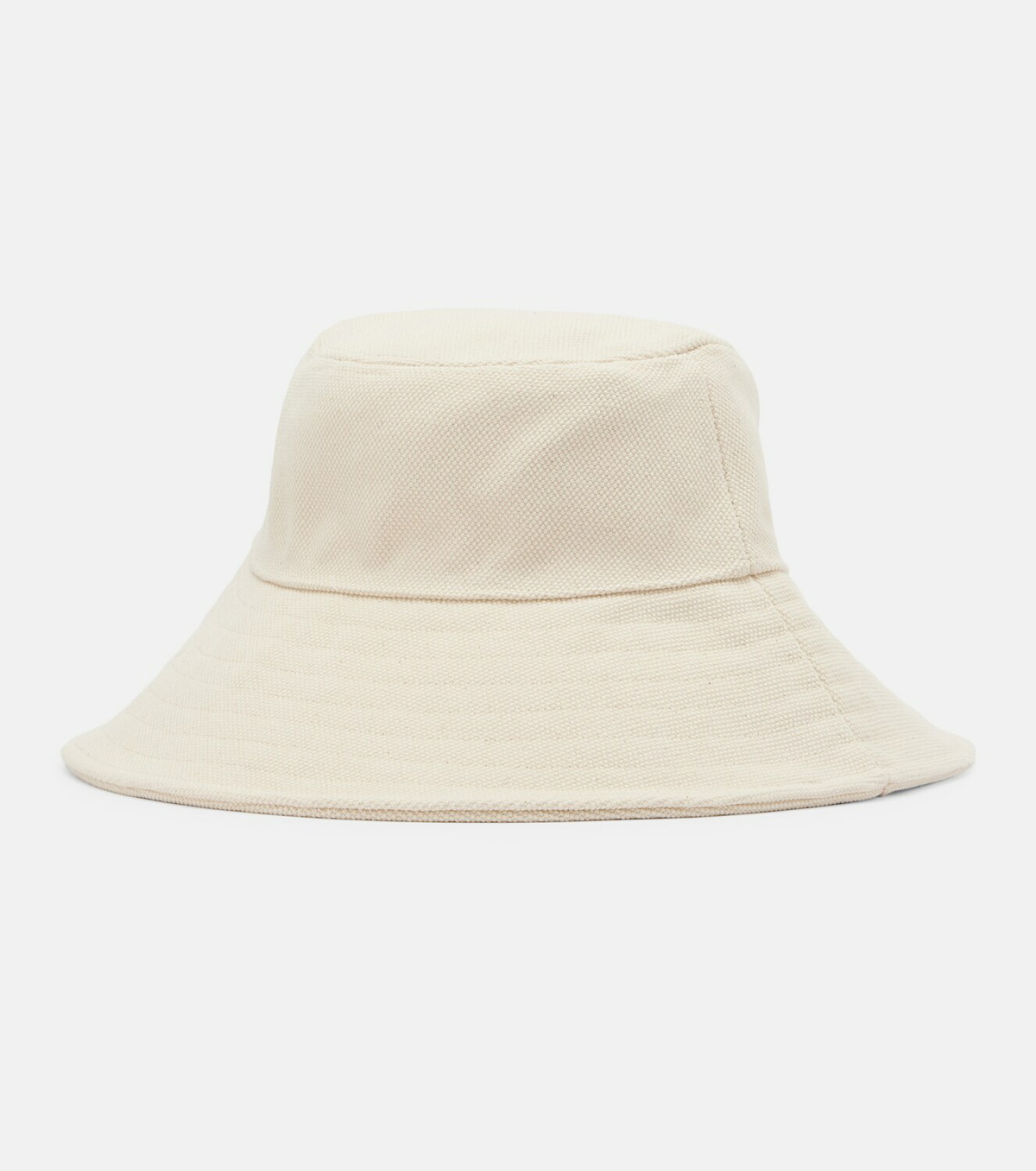 Max Mara Gondola leather-trimmed canvas bucket hat