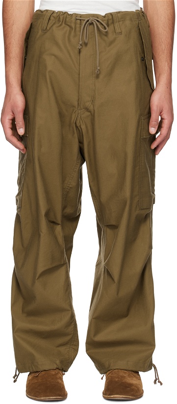 Photo: Y's For Men Khaki Drawstring Cargo Pants