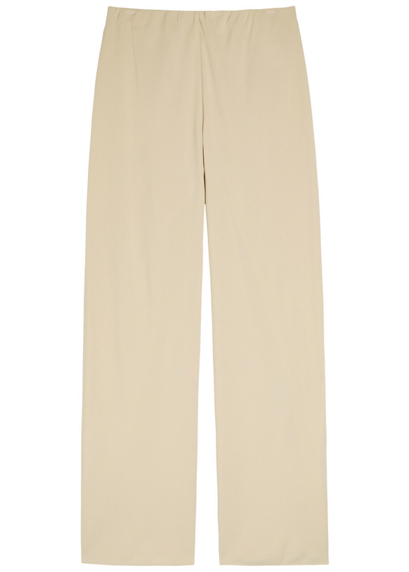 Photo: Vince Straight-leg Crepe Trousers Beige