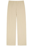 Vince Straight-leg Crepe Trousers Beige