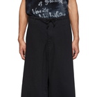 Yohji Yamamoto Black Regular String Jeans