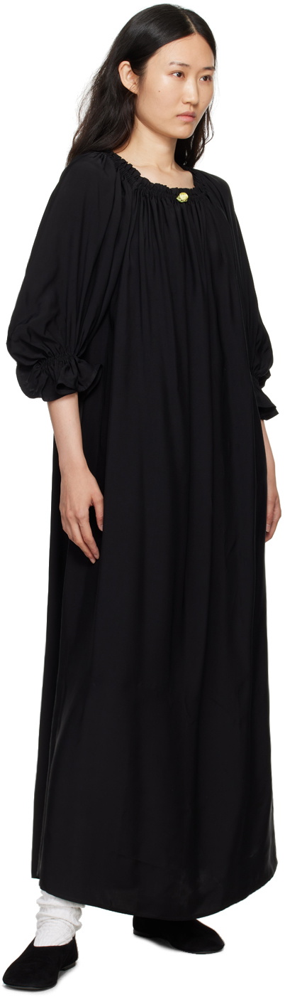 Sleeper Black Zephir Maxi Dress