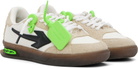 Off-White White & Beige New Slim Sneakers