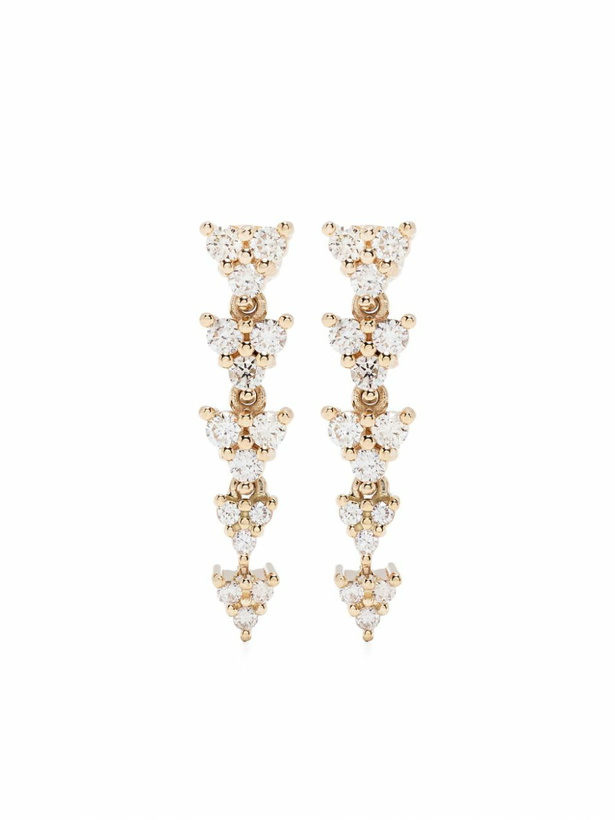 Photo: Jacquie Aiche 14K Yellow Gold Liz Diamond Drop Earrings