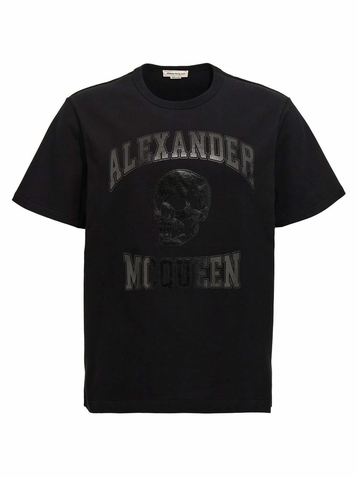 Alexander McQueen White Playing Card Skull Print T-Shirt