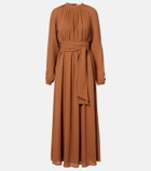 Joseph Pinky belted draped maxi dress