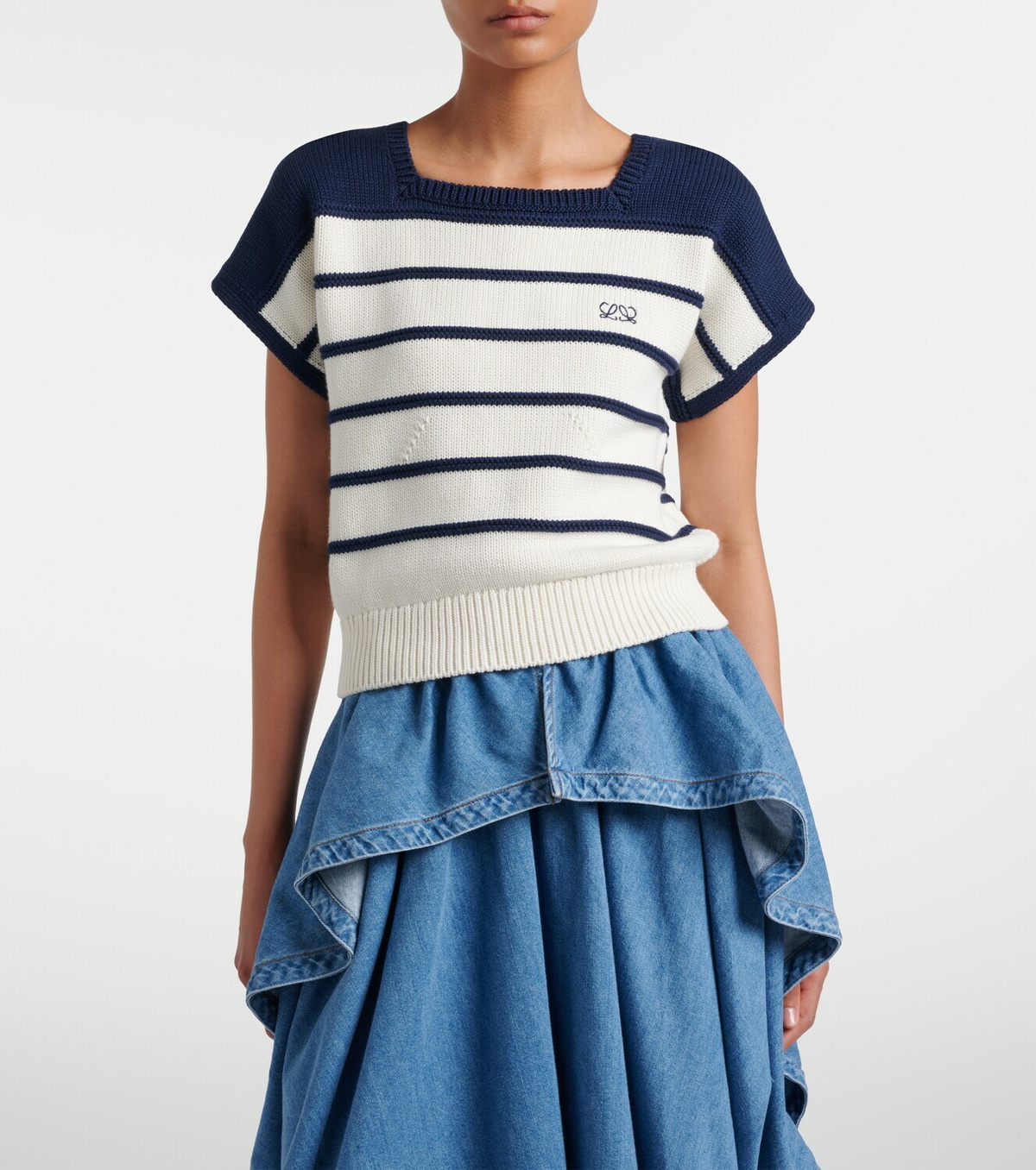 Loewe Striped cotton and wool sweater