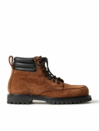 Yuketen - Salvia Padded Leather-Trimmed Suede Boots - Brown