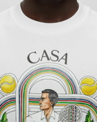 Casablanca Le Joueur Printed T Shirt White - Mens - Shortsleeves