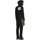 Palm Angels Black and Multicolor Tag Coat