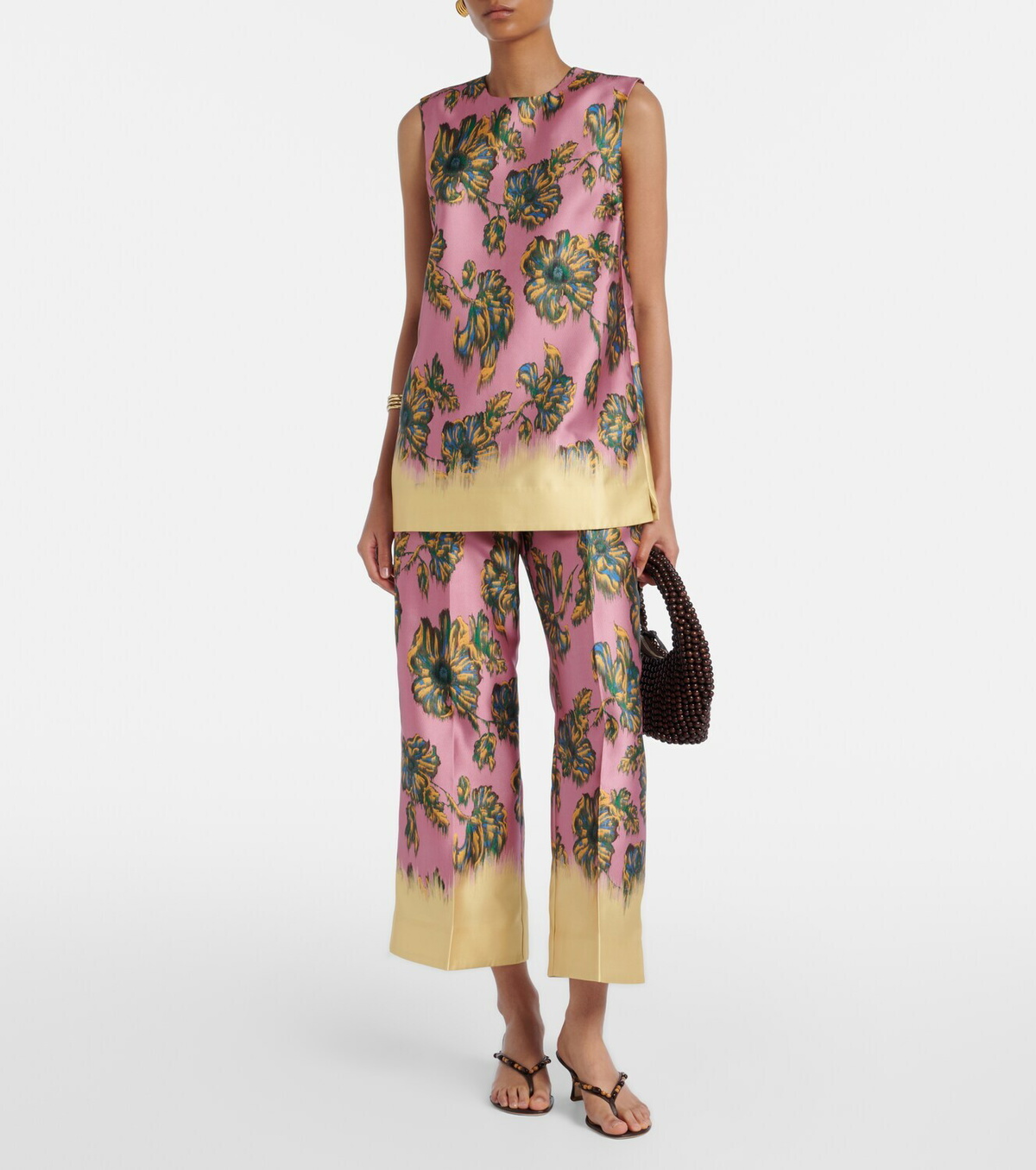 Alémais Faye floral cropped pants