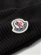 Moncler - Logo-Appliquéd Ribbed Cotton Beanie