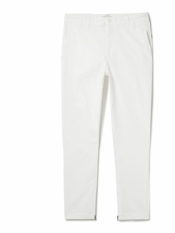Photo: Onia - Traveller Tapered Cotton-Blend Trousers - White