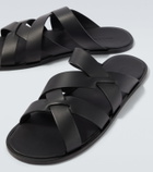 Manolo Blahnik Marvin leather sandals