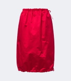 Prada Silk satin midi skirt