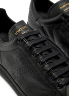 Tom Ford Warwick Grained Leather Sneakers Black