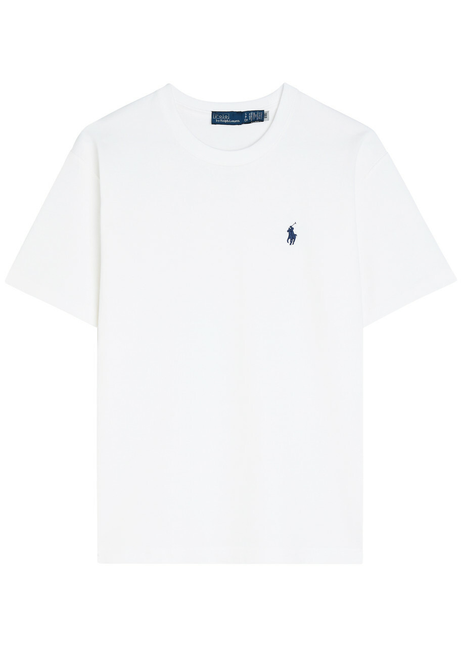 Polo Ralph Lauren Logo-embroidered Cotton T-shirt White