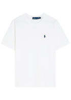 Polo Ralph Lauren Logo-embroidered Cotton T-shirt White