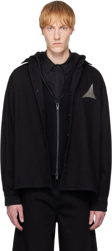 Photo: HELIOT EMIL Black Surtsey Denim Shirt