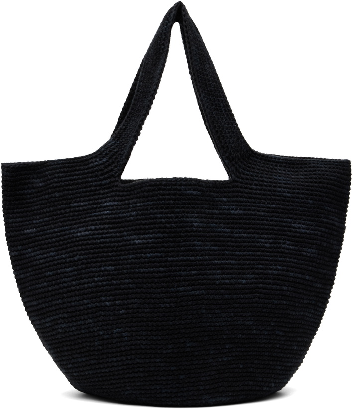 Photo: Lauren Manoogian Black Crochet Bowl Tote