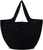 Lauren Manoogian Black Crochet Bowl Tote