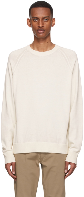 Photo: Theory Off-White Cotton Sweater