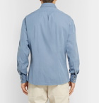 Brunello Cucinelli - Slim-Fit Cotton-Chambray Shirt - Blue