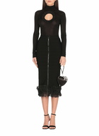 self-portrait Ruffle Midi Dress