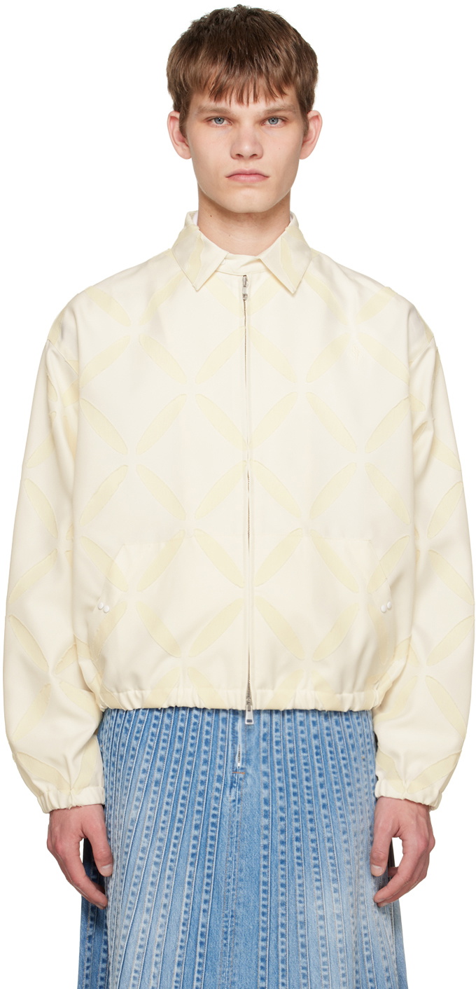 Stefan Cooke Off-White Slashed Harrington Jacket Stefan Cooke