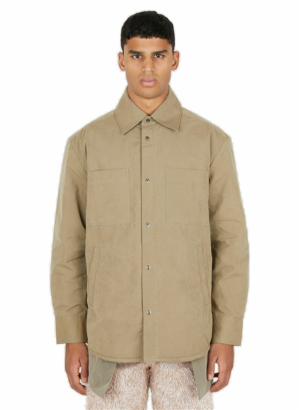 Photo: Padded Worker Overshirt in Beige