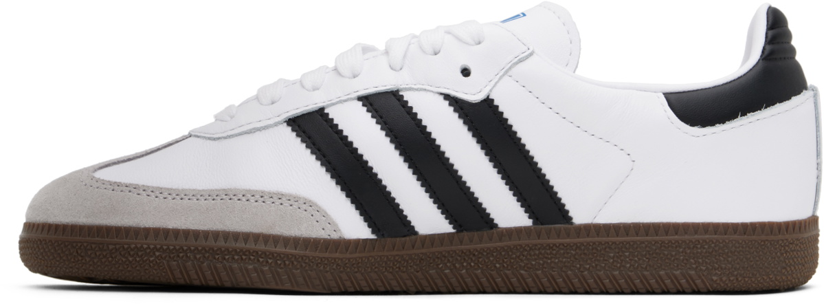 adidas Originals White & Black Samba OG Sneakers