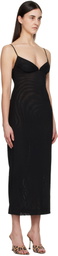 Miaou Black Florence Midi Dress