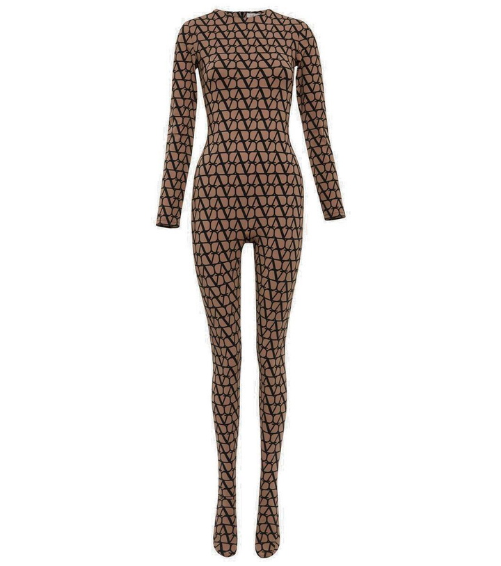 Photo: Valentino Toile Iconographe jersey catsuit