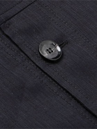 Brioni - Linen and Cotton-Blend Overshirt - Black