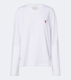 Ami Paris Ami De Cœur cotton jersey T-shir