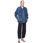 Toteme Blue Denim Army Jacket